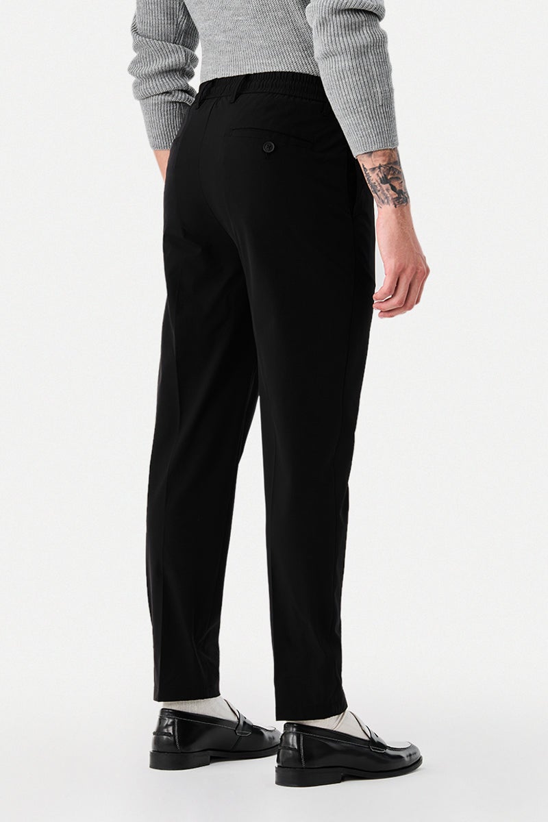 SNITCH Regular Fit Black Trousers - Image 4